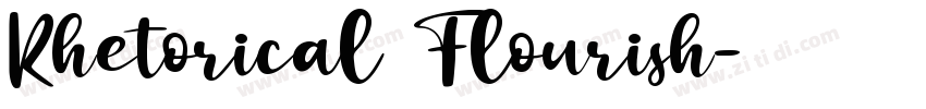 Rhetorical Flourish字体转换